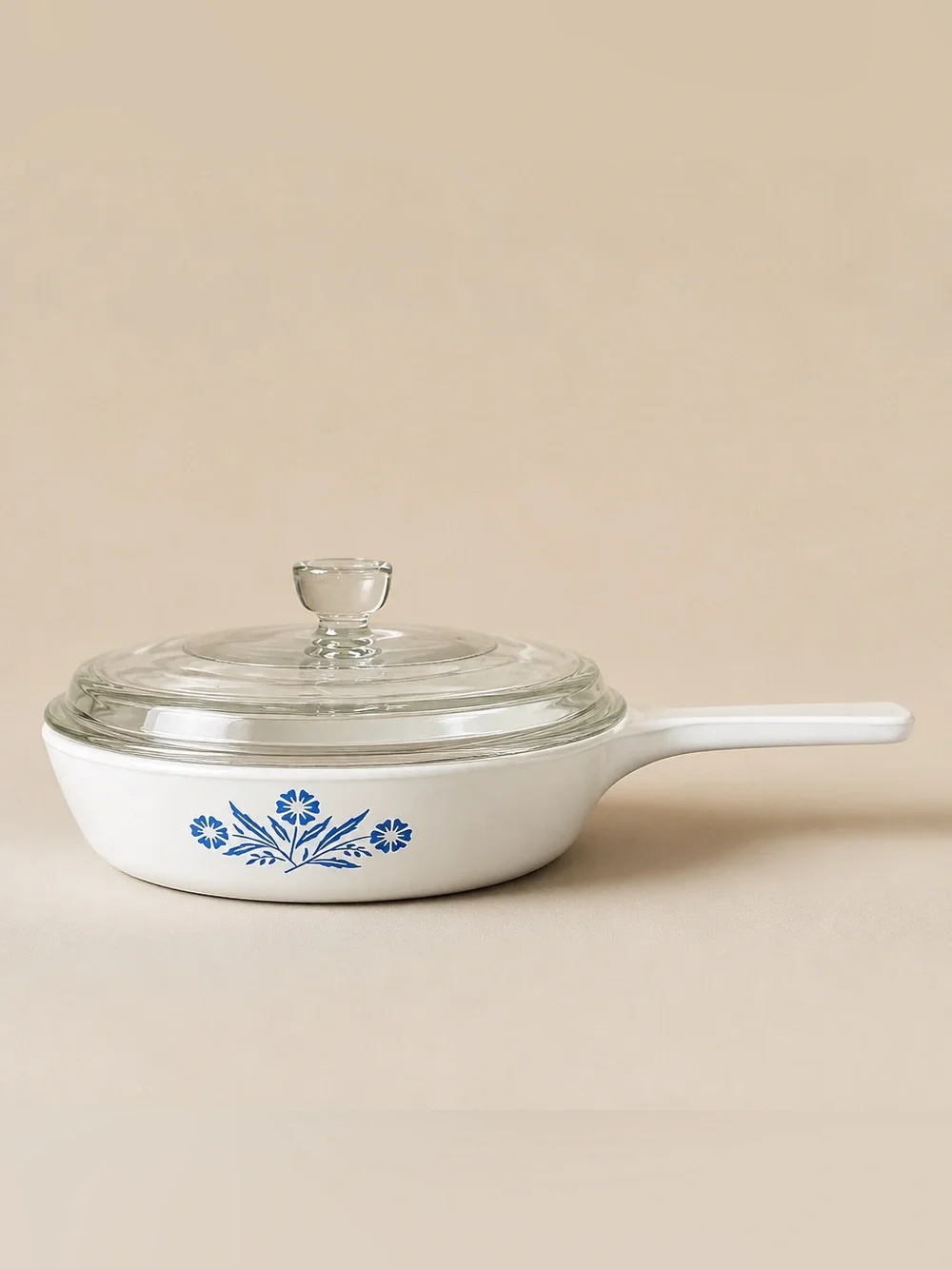 Corning Ware Blue Cornflower With Clear Lid
